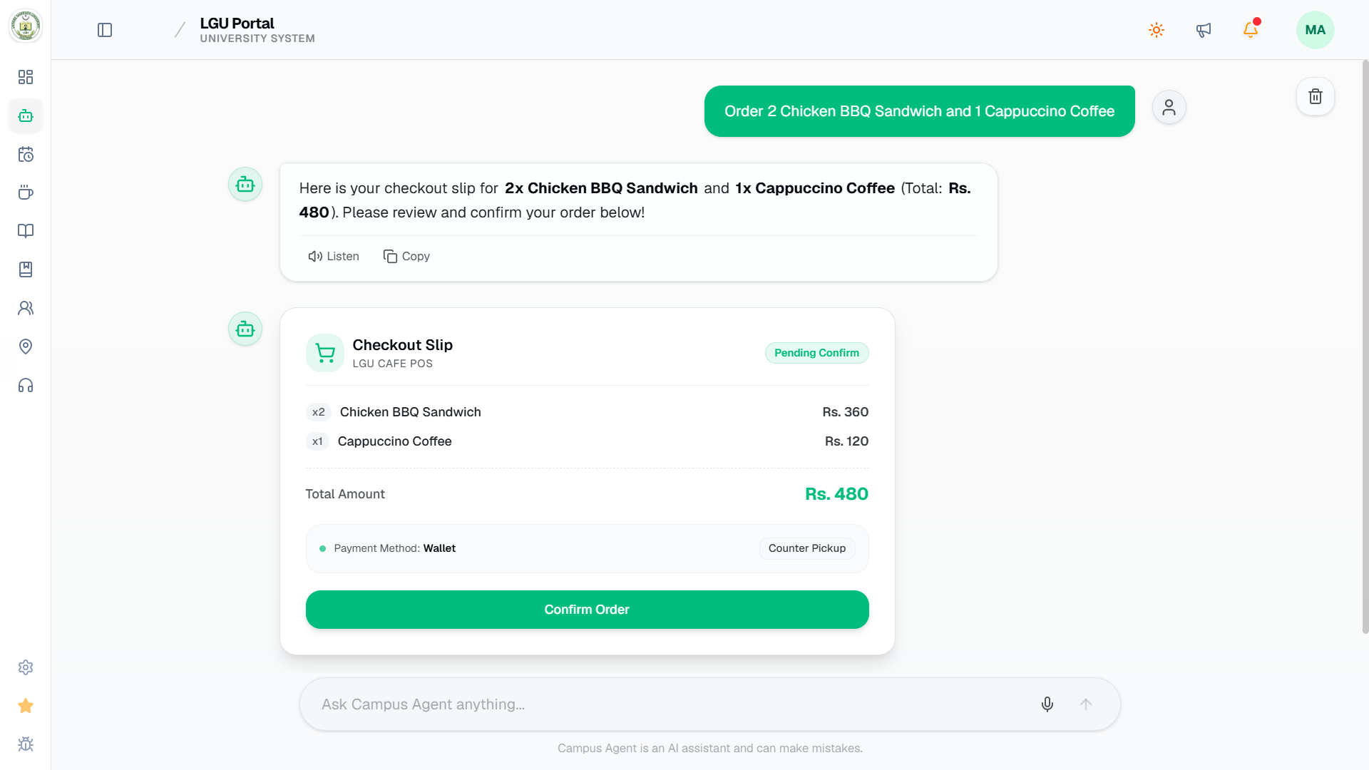 Campus Agent — Multi-Agent Operations (Light)
